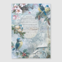 Elégant Noël Bluebirds et collection de musique