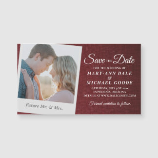 Carte Magnétique Elégant Polaroid - Snapshot Enregistrer la date