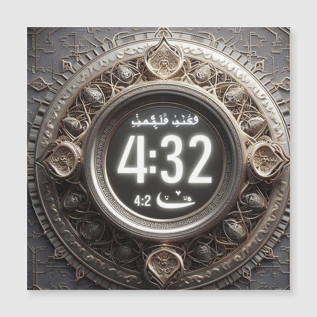 Carte Magnétique Embrasser le jeûne, l'Iftar, la sueur et le reflet (Devant)