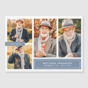 Carte Magnétique En Mémoire Amoureuse Couleur Moderne Quatre Photos