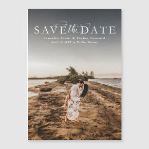 Carte Magnétique Enregistrer la date élégante de l'aimant photo ver