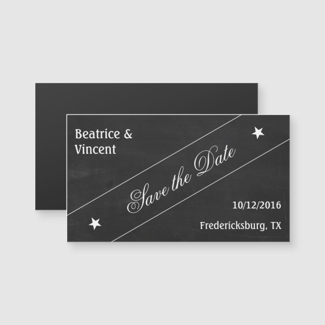 Carte Magnétique Enregistrer l'aimant de date (Devant / Derrière)