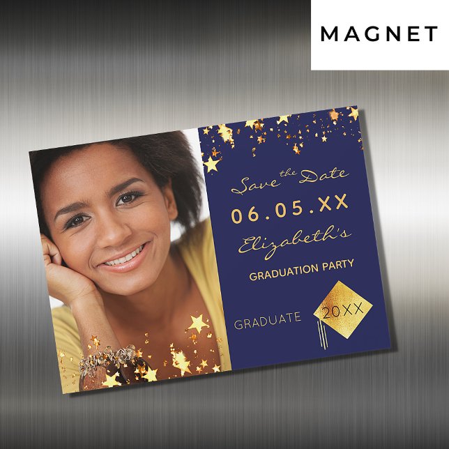 Carte Magnétique Enregistrez la photo de la fête de fin d'études ai (Créateur téléchargé)