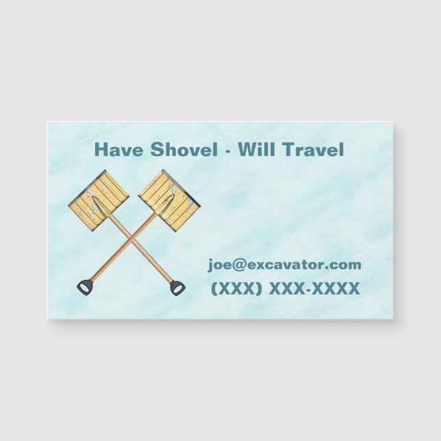 Carte Magnétique Entreprise de tournage de neige (Devant)