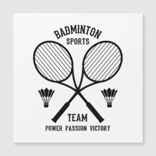 Carte Magnétique Équipe de badminton