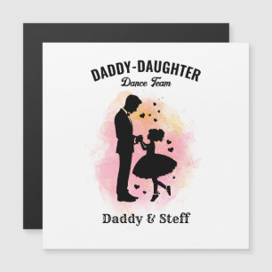 Carte Magnétique Équipe de danse papa-fille (3) T-shirt