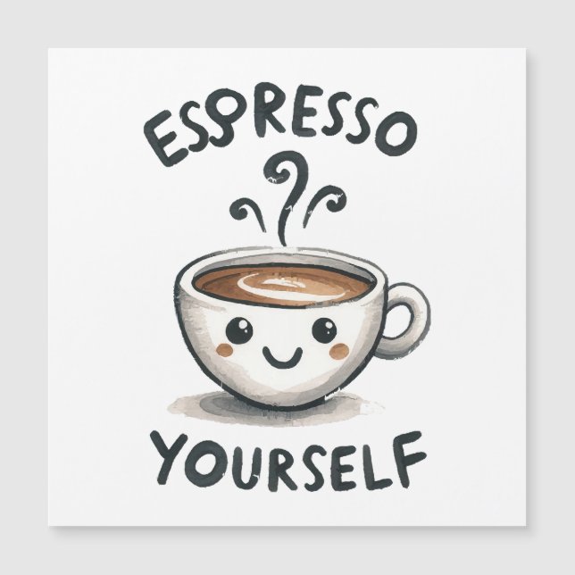 Carte Magnétique Espresso Yself café (Devant)