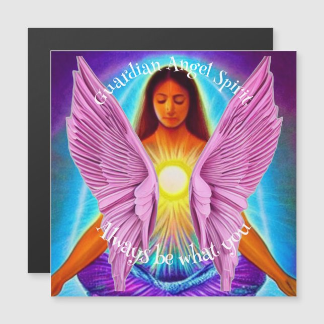 Carte Magnétique Esprit Angel Gardien (Devant / Derrière)