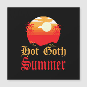 Carte Magnétique été gothique chaud