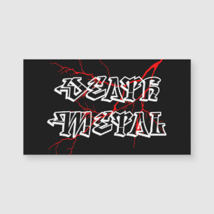 Carte Magnétique Étiquette de métal mort