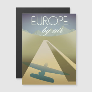 Carte Magnétique Europe par avion