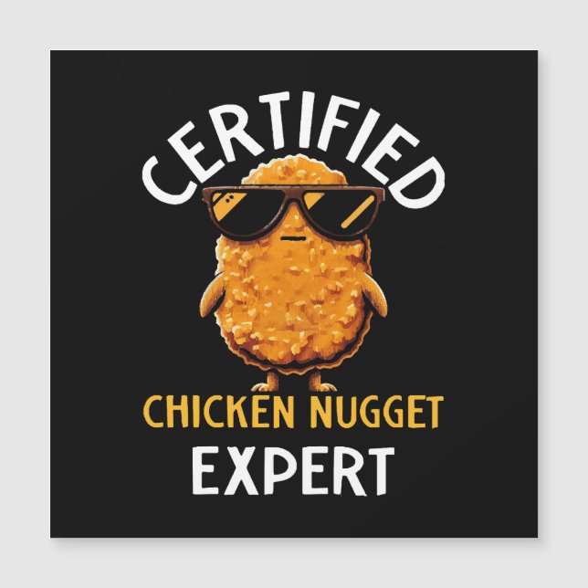 Carte Magnétique Expert certifié en nugget de poulet (Devant)