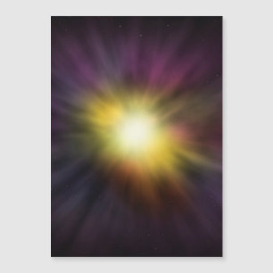 Carte Magnétique Explosion de l'oeuvre spatiale numérique Cool Star