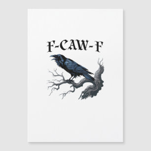 Carte Magnétique F-Caw-F Oiseau Drôle Corbeau