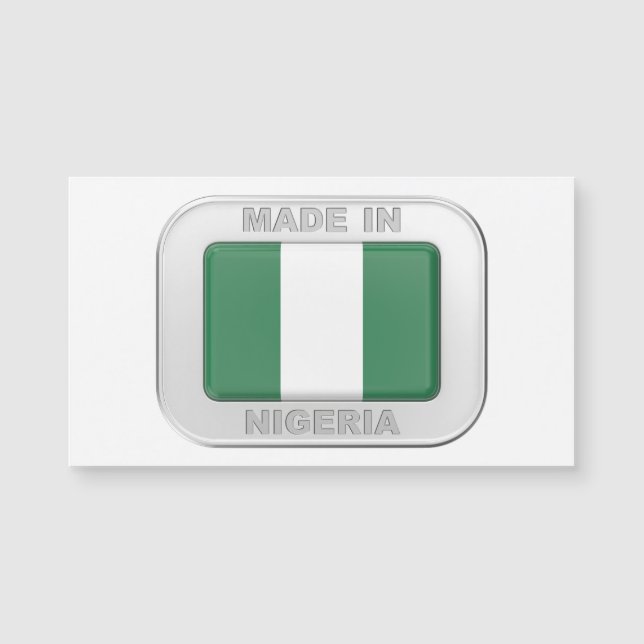 Carte Magnétique Fabriqué au Nigeria (Devant)