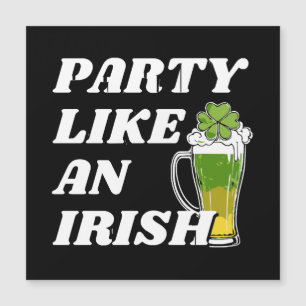 Carte Magnétique Faire la fête comme un Irlandais