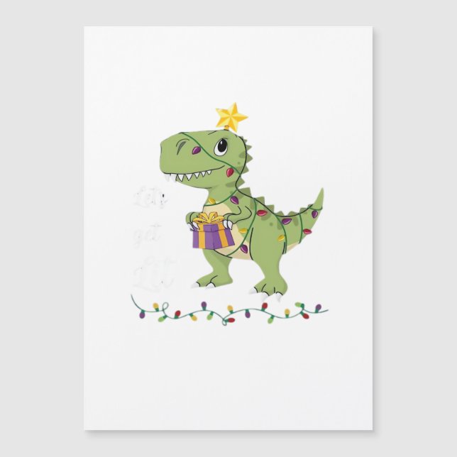 Carte Magnétique Faisons la Fête Noël Classique (Devant)