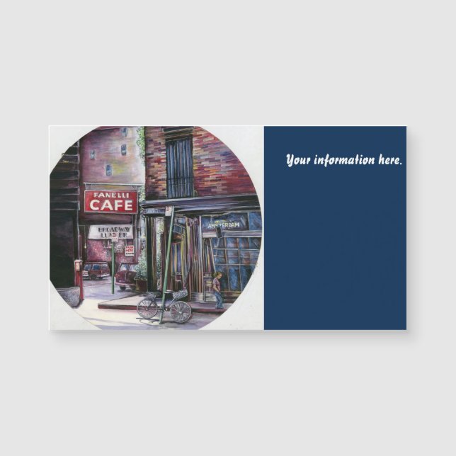 Carte Magnétique Fanelli Charm, New York (Devant)