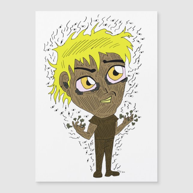 Carte Magnétique Farty Fingers Chibi (Devant)