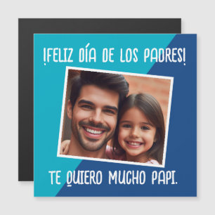 Carte Magnétique Feliz Día De Los Padres Con Foto Regalo