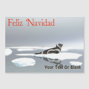 Carte Magnétique Feliz Navidad - Sceau de ruban