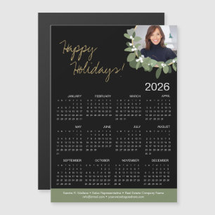 Carte Magnétique Femme Realtor Photo 2025 Calendrier Joyeuses Fêtes