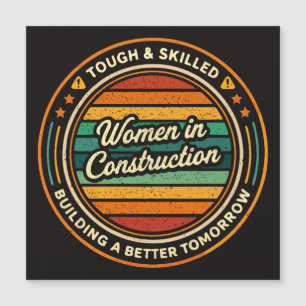 Carte Magnétique Femmes dans la construction dures et qualifiées
