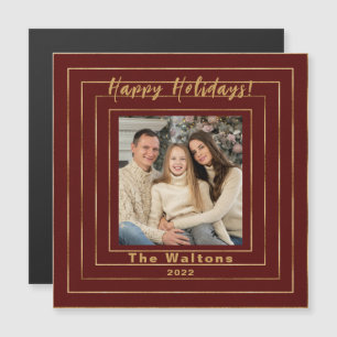 Carte Magnétique Festive moderne Gold Keepsaké