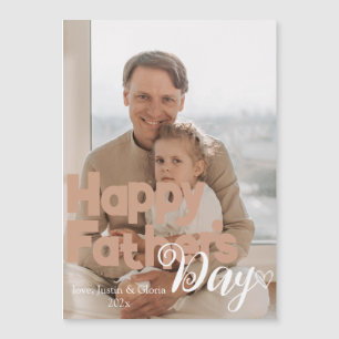 Carte Magnétique Fête des pères personnalisée, meilleur papa jamais