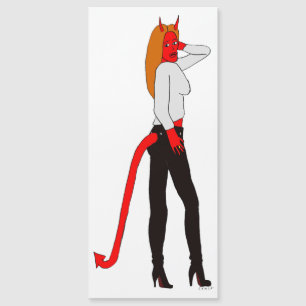 Carte Magnétique fille diable