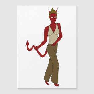 Carte Magnétique fille diable