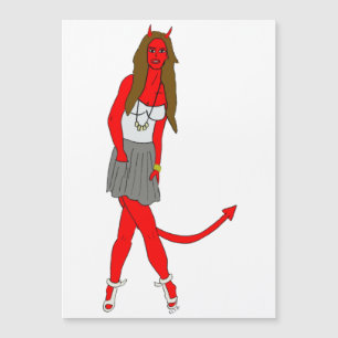 Carte Magnétique fille diable
