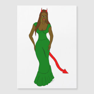 Carte Magnétique fille diable