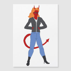 Carte Magnétique fille diable