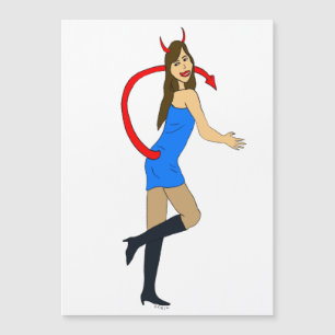 Carte Magnétique fille diable