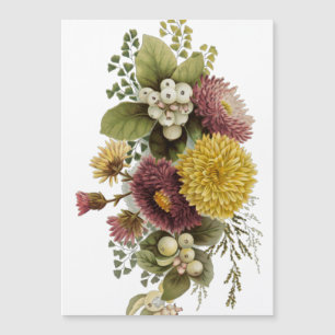 Carte Magnétique Fleur de chrysanthème mère florale