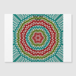 Carte Magnétique Fleur mandalaic hypnotique