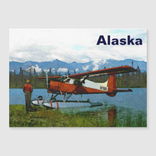 Carte Magnétique Floatplane De Havilland Beaver - Alaska