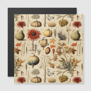 Carte Magnétique Floral Thanksgiving Motif Vintage (3)