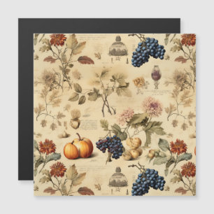 Carte Magnétique Floral Thanksgiving Motif Vintage (4)