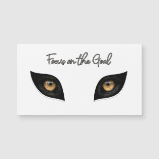 Carte Magnétique Focus on the Goal - Intense Leopard Eyes Art