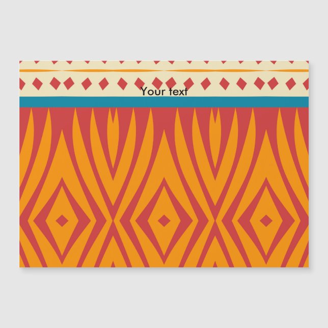 Carte Magnétique Formes dans de rétros couleurs (Devant)