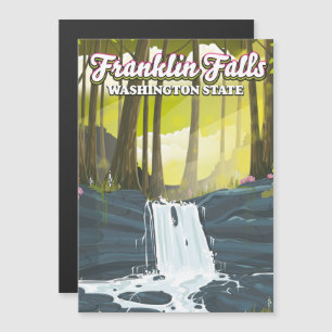 Carte Magnétique Franklin Falls État de Washington États-Unis