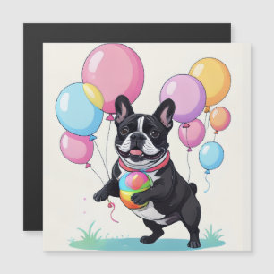 Carte Magnétique French Bulldog Jour heureux Bouledogue français