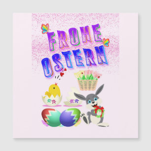 Carte Magnétique Frohe Ostern