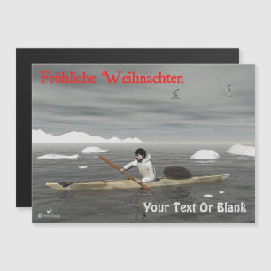 Carte Magnétique Fröhliche Weihnachten - Inuit Kayak