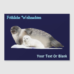 Carte Magnétique Fröhliche Weihnachten - Sceau annelé
