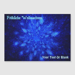 Carte Magnétique Fröhliche Weihnachten - Snowburst