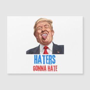 Carte Magnétique Funny Haters va détester les citations, drôle dire