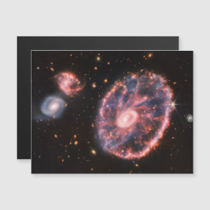 Carte Magnétique Galaxie du Cartwheel, télescope spatial James Webb